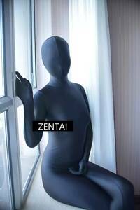男性サイズ フラット 全身タイツ 黒 ZENTAI ゼンタイ コスプレ 戦隊 ブラック
