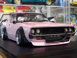 ☆カスタム☆IG3214☆1/18 LB-WORKS Kenmeri 2Dr Pink改☆ケンメリ☆GT-R☆ワタナベ仕様☆イグニッション☆ignition model☆スカイライン☆