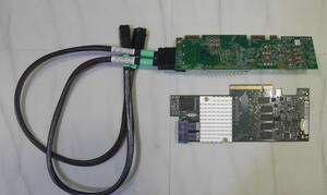 Fujitsu PRIMERGY RX 動作確認済/SASRAIDコントローラ D3216-A13 GS2 EP400i/SASエキスパンダーボード/miniSASケーブル SFF-8644 約48×2本