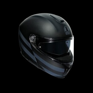 AGV /BLACK SIZE M AGV スポーツモジュラー カーボン/ブラック サイズ M フルフェイスヘルメット マットブラック