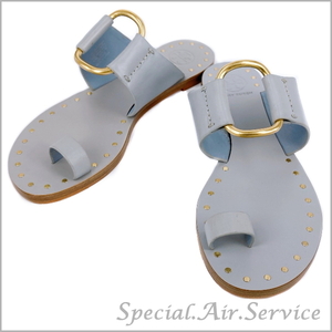 TORY BURCH トリーバーチ レディースサンダル RAVELLO STUDDED SANDAL CLOUD BLUE サイズ：5.5（約 22.5cm）55448 023★ワケアリ