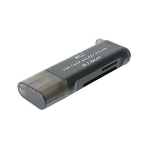 まとめ得 MCO SDカードリーダ USB-A USB3.0 USR-ASD4/BK x [2個] /l