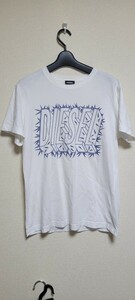 DIESEL デーゼル 白 Tシャツ Mサイズ　中古