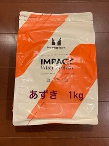 新品　マイプロテイン ◎ インパクト ホエイ プロテイン　あずき　1㎏　MYPROTEIN IMPACT