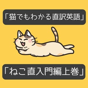 猫でもわかる直訳英語　入門編上巻　中学1・2年　英語初学者対象　「ねこ直」のオリジナル版　データファイルURL送付　値下げ交渉可