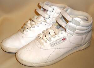 ★REEBOK FREESTYLE HI 2431★レディース24cm(USA7)★レザー系ホワイト★リーボック フリースタイル ハイ★