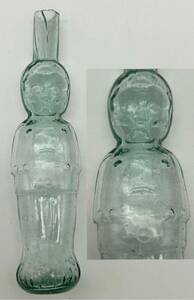 【辰】戦前　私の集めた駄菓子屋ガラスシリーズ　キューピー型　ニッキ水○ペロペロ・金平糖・神薬瓶・薬瓶・ラムネ瓶A901