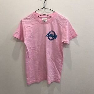 LV168 実物　法政　半袖tシャツ　ピンク　ワンポイント　レディース　XS