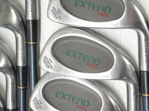 ★レア★MacGregor EXTEND TWS OVERSIZE★メンズアイアンセット9本組★#3-#9,P,S★マグレガー★MULTI FLEX★ゴルフクラブ★