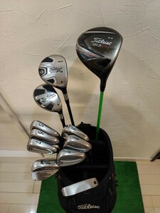 ★中古おすすめ/11本/Titleist タイトリスト ゴルフセット/フレックスS/タイトリストキャディバッグ