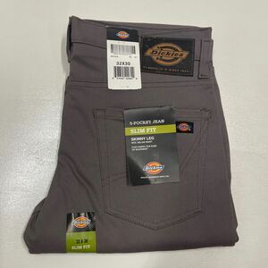 W32 未使用 グレー DICKIES ディッキーズ 5 POCKET DENIM スリムスキニージーンズ WP810 USA 直輸入 1