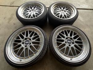 BBS LM 風 似 19インチ 不明 社外アルミホイール 9.5J ＋30 8.5J ＋38 215/35 245/35 タイヤ スペーサー付き クラウン 180 200 210 GRS