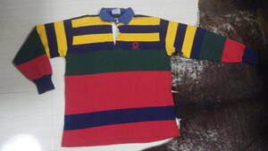 90s 旧タグ バーバリアン ラガーシャツ vintage whistler barbarian rugby canada カナダ製 old ビンテージ ラグビー ウィスラー デニム襟 