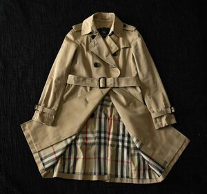 ★Burberry London★バーバリーロンドン★三陽商会★上品で素敵なベージュ色★人を惹きつける気品が漂う素敵なベルト付きトレンチコート36