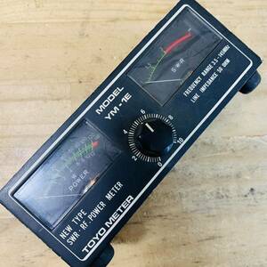 2M37079-10 現状品 TOYO ELECTRIC MFG.CO. POWER&SWR METER YM-1E