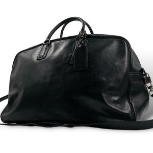 Vintage Celine Boston bag Black Big bag All Leather 旅行 大容量 Celine Archive