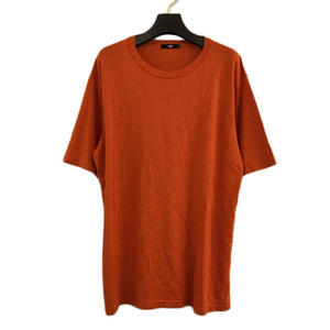 ハレ HARE Tシャツ カットソー プルオーバー クルーネック 無地 半袖 M オレンジ メンズ
