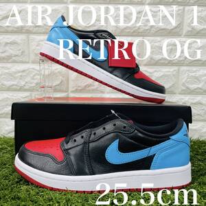 即決 ナイキ ウィメンズ エアジョーダン 1 レトロ ロー OG NIKE WMNS AIR JORDAN 1 RETRO LOW OG 25.5cm 送料込み CZ0775-046