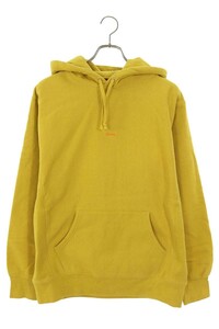 シュプリーム パーカー 19AW Micro Logo Hooded Sweatshirt サイズ:L マイクロロゴプルオーバーパーカー 中古 FK04