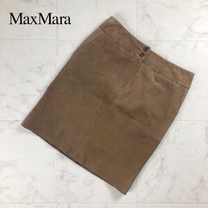 Weekend Max Mara ウィークエンド マックスマーラ スエードタイトスカート ミニ丈 裏地あり 茶色 ブラウン サイズ38*MC1833