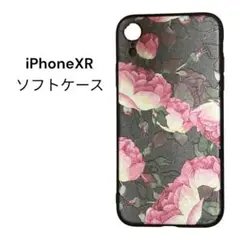 iPhoneXR  ソフトケース  花柄　高耐衝撃性