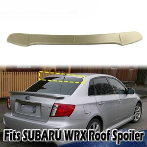 08-14 スバル 3代目GV系 インプレッサ WRX STI セダン リアルーフスポイラー FRP製 素地 未塗装品 GVB/GVF