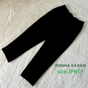 DONNA KARAN ダナキャラン ウール　厚手　ブラックパンツ　日本サイズ15 ★1000