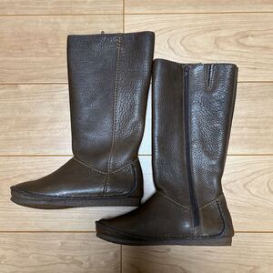 クラークス　 ブラウン　 ロングブーツ　未使用　美品　こげ茶　サイズ5 1/2 Clarks