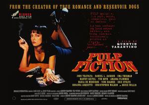 UK版ポスター『パルプ・フィクション』（Pulp Fiction）★タランティーノ/ジョン・トラボルタ/ユマ・サーマン