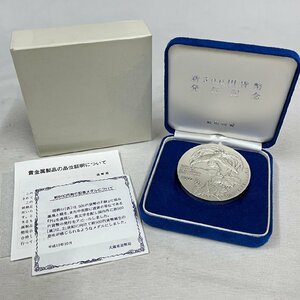 ▽▼【美品/純銀】2000年 新500円 貨幣 発行記念 重量 約134.19g/直径 約55.01㎜/厚さ 6.18㎜ 平成12年 鳳凰 桐 日本 記念メダル 共箱▼▽