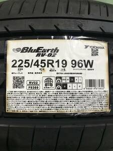 2404-05 ●1本のみ● 225/45R19 RV02 2020年製 ブルーアース ヨコハマ 未使用品！！