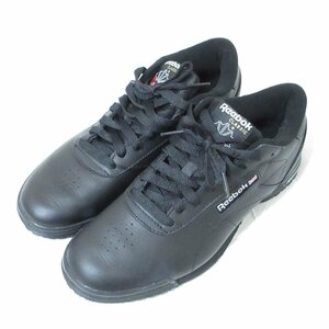 美品 Reebok リーボック EXOFIT LO CLEAN LOGO INT ローカットスニーカー AR3168 25cm ブラック