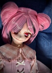 送料込み【ゆるゆるぽん】DDH-29 セミホワイト カスタムヘッド 傷メイク ボークス ドルフィードリーム DD ドール