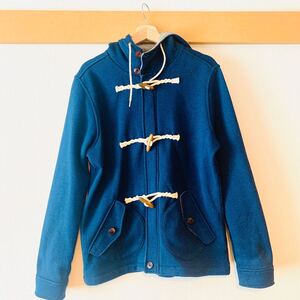 【USED】anti label JEAN メンズ コート 3Lサイズ ダッフルコート ブルー アンティーレーベル アウター フード 青 しまむら アベイル