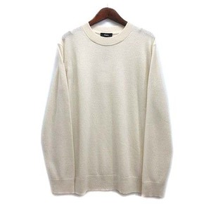 未使用品 セオリー Theory カシミヤ ニット クルーネック セーター CASHMERE SOLID CREW LIGHT 2023AW ホワイト 白 S 3301721 レディース