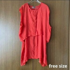 ☆ 涼しい鮮やかワンピース　free size