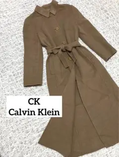 訳あり　CalvinKlein カルバンクライン　ロングコート　ウール　アンゴラ