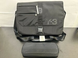 R229-I56-1396 Y-3 ワイスリー ショルダーバック ビジネスバッグ ブラック タグ付き ポーチ付き