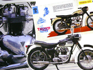 トライアンフ T110 タイガー 1965型 掲載 雑誌　Triumph Tiger 詳細写真解説 主要諸元表 6ページ