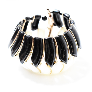 Vintage 1960’s　black×white plastic bangle