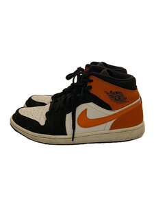 NIKE◆AIR JORDAN 1 MID/エアジョーダン1ミッド/ブラック/554724-058/28cm/BLK