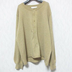 美品 23AW extream cashmere X エクストリームカシミヤ ロンハーマン取り扱い プルオーバー ニット セーター ゴールドベージュ ◆