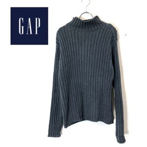 1D1264-O◆ old GAP オールド ギャップ セーター リブニット ◆ グレー コットン100