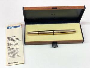 X310-K39-1919◎ PELIKAN ペリカン 万年筆 60 ROLLED GOLD ペン先 750 18C ゴールド ケース付き 文房具 筆記用具