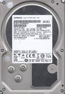 【中古】hds722020ala330、PN 0 F10311、MLC jpk3ma、Hitachi 2tb SATA 3.5ハードドライブ