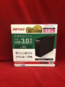 ★未使用品★BUFFALO★外付けハードディスクドライブ★3TB/テレビ・レコーダー用/HDD/かんたん接続/HD-LC3.0U3-BK/バッファロー/SR(P752)