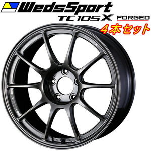 ウェッズスポーツ TC105X FORGED ホイール4本 EJチタン 9.0-18インチ 5穴/PCD114.3 インセット+32