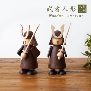 Wooden warrior 武者人形 五月人形 オブジェ インテリア 雑貨 木製　プレゼントキャンペーン