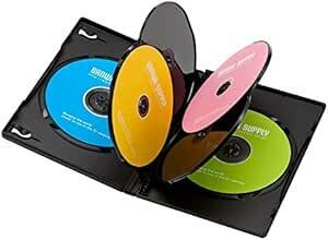 サンワサプライ DVDトールケース(6枚収納・10枚セット・ブラック) DVD-TN6-10BK