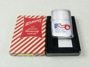 ■■A ZIPPO ジッポー オイルライター AMERICAN TRADITIONAL アメリカントラディショナル 2002年 紙箱■■